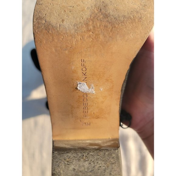 Rebecca Minkoff Black Suede Embroidered Booties, size 7.5 - Picture 6 of 6